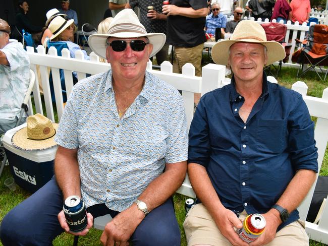 Len Petch and Darren Kleeven at the Alex Scott &amp; Staff Woolamai Cup on Saturday, February 8, 2025. Picture: Jack Colantuono