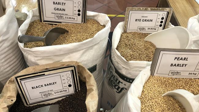 Bulk wholefoods at Goodies and Grains, Adelaide Central Market. Picture: Stephanie Timotheou