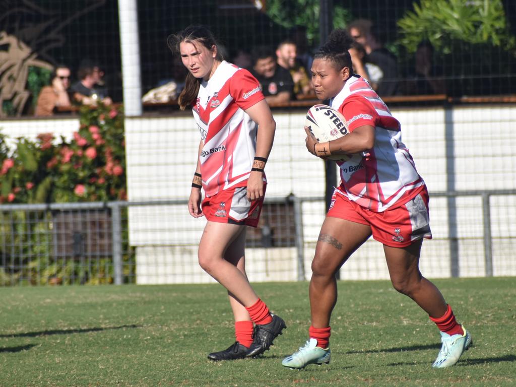 Rockhampton Rugby League open womenâ&#128;&#153;s semi-final, Wallabys versus Emu Park, Browne Park, July 22, 2023.