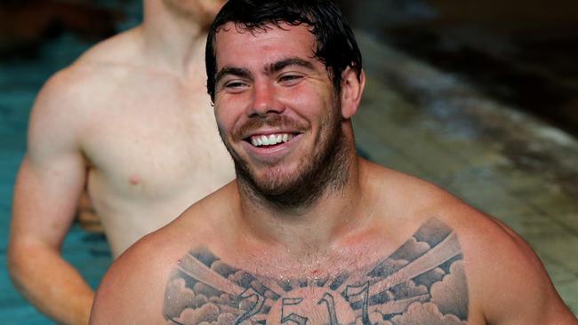 Manly's Josh Starling during a recovery session..Picture Gregg Porteous