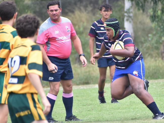2022 Regional Rugby Championships, March 5 and 6, Rugby Park, Rockhampton; under-15 grand final, St Brendanâ€™s College versus CQ Barbarians.