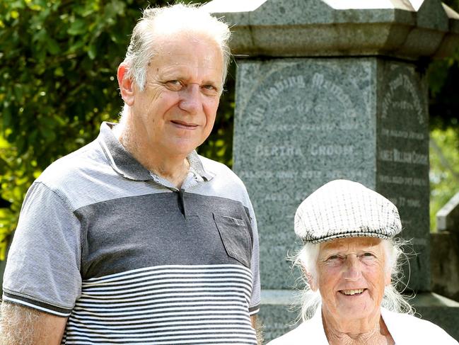 Norm Love and Betty Sinden from Friends of Balmoral Cemetery - Picture: Richard Walker