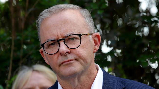 Anthony Albanese’s Labor Party maintains its energy reforms will wipe $378 off bills by 2030. Picture: Toby Zerna