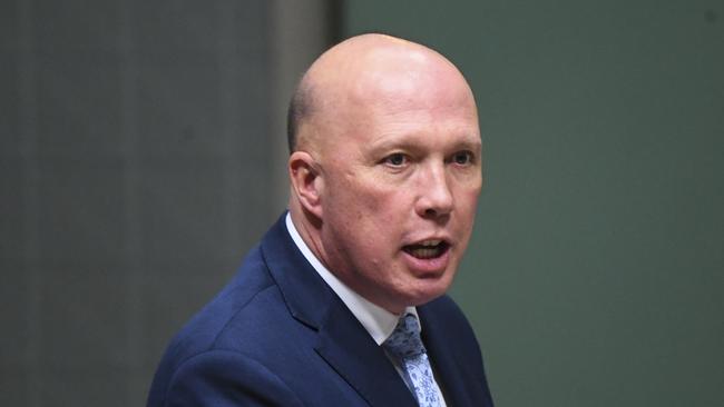 Home Affairs Minister Peter Dutton. Picture: AAP