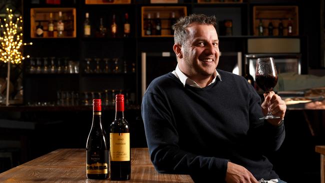 Winemaker Daniel Amadio at his cellar door in Felixstow. Picture: Tricia Watkinson.