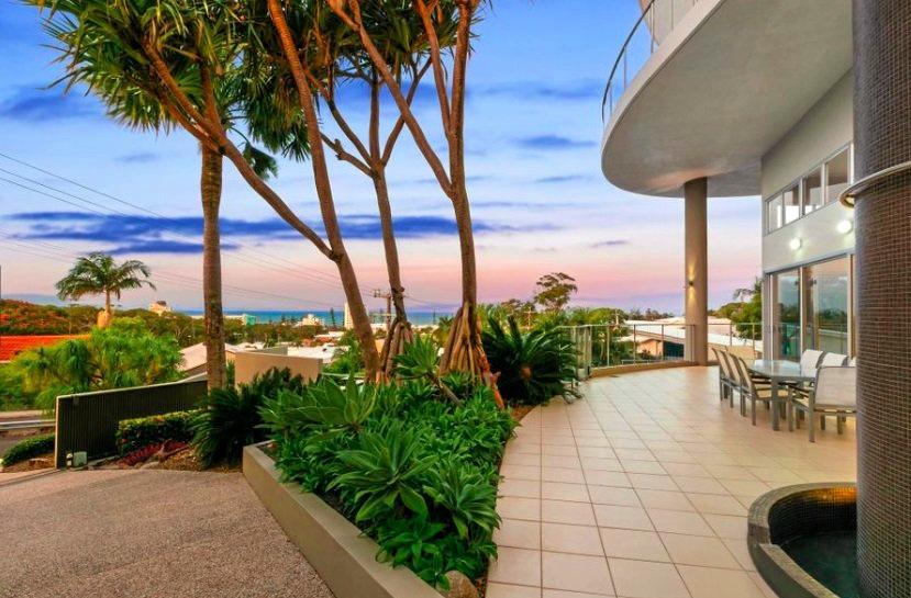 A "SIX-STAR resort-style" home part of millionaire's row in Alexandra Headland's coveted golden triangle has suddenly hit the market for only the second time. Picture: Contributed