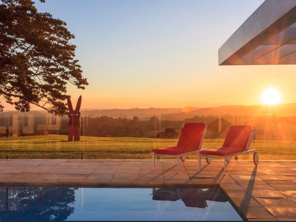 Hidden in the hinterland above Byron Bay, Amileka is 30 minutes from the work-famous holiday spot. Picture: Supplied