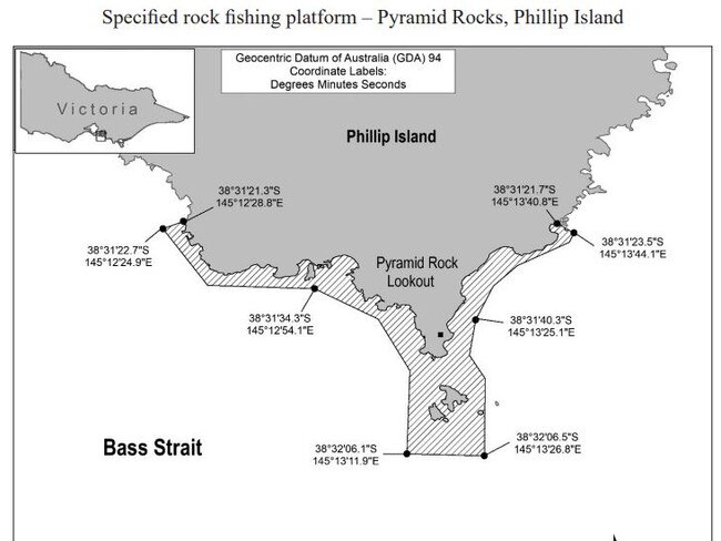 Pyramid Rocks Phillip Island rock platforms.