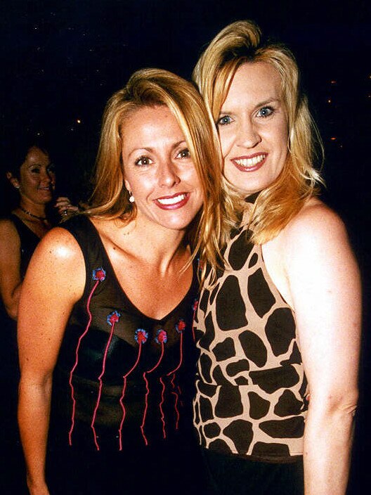 Tracey Windley and Kim McNamara at Melbas in 2000.