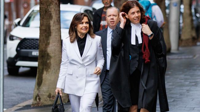 Lisa Wilkinson arriving at court on Wednesday morning. Picture: NCA NewsWire / Max Mason-Hubers