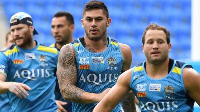 Daniel Vidot (centre) is set to leave the Titans after one season.