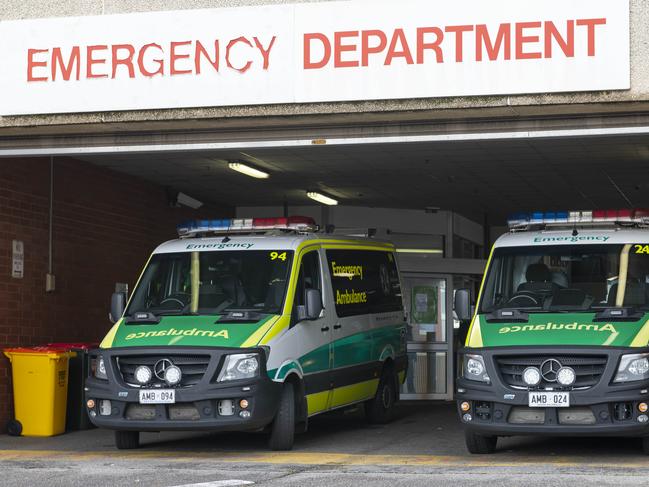 ADELAIDE, AUSTRALIA - NewsWire Photos August 10, 2022: Ambulances at the Queen Elizabeth Hospital. Picture: NCA NewsWire