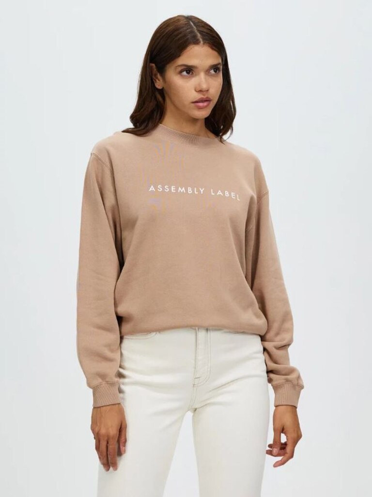 Logo Fleece Sweater by Assembly Label Online, THE ICONIC