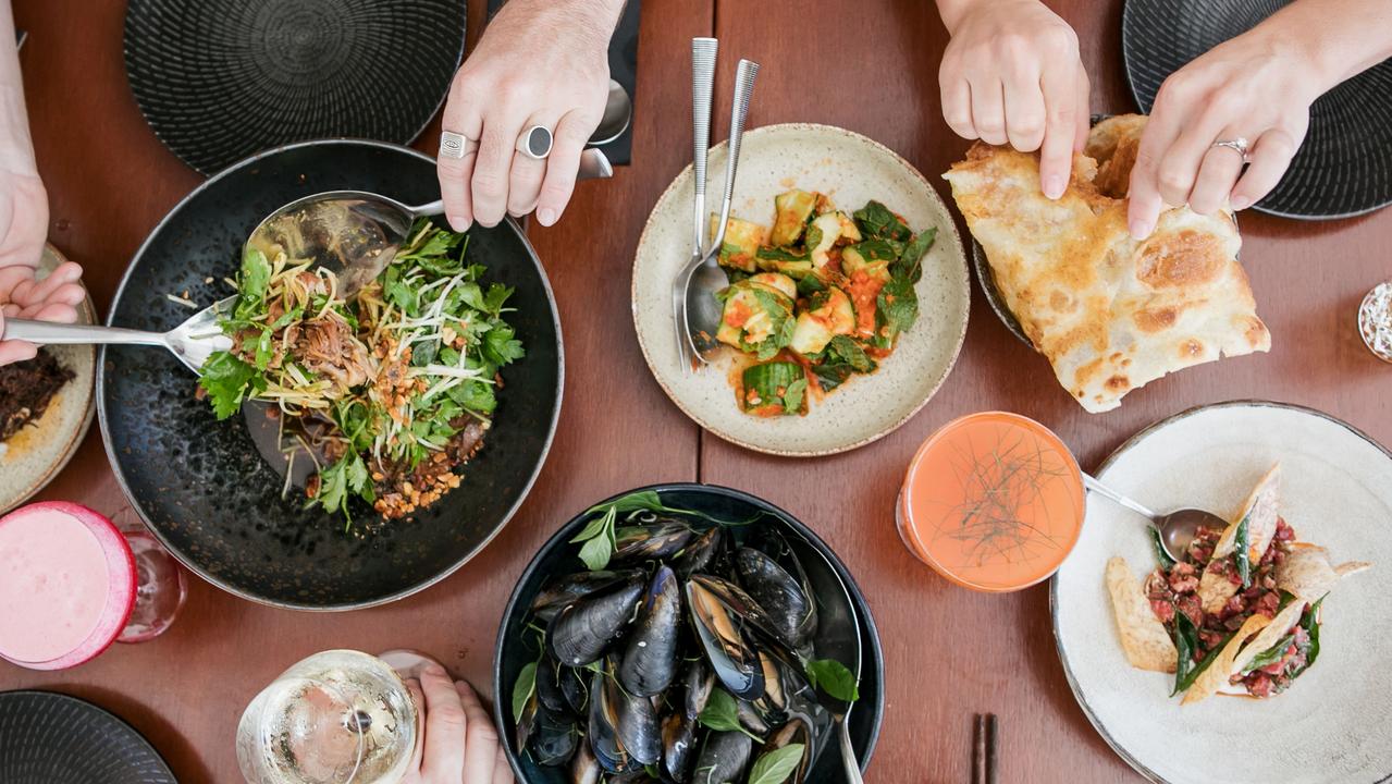 A spread of dishes at Sum Yung Guys in Sunshine Beach.