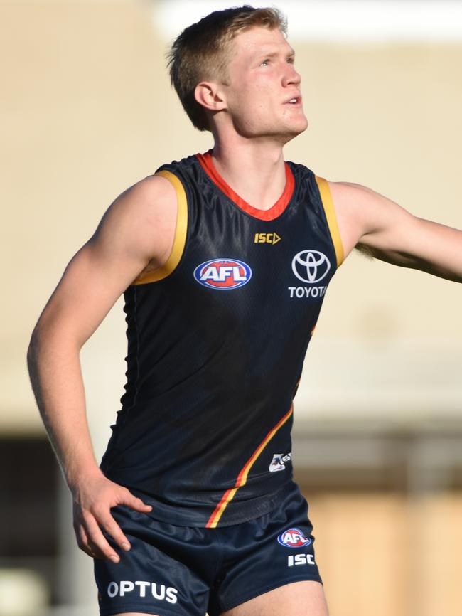 Crows draftee Fischer McAsey.