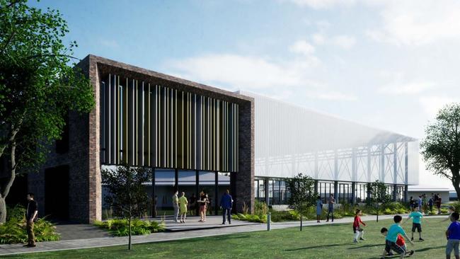 An artist's impression of the proposed gymnasium.