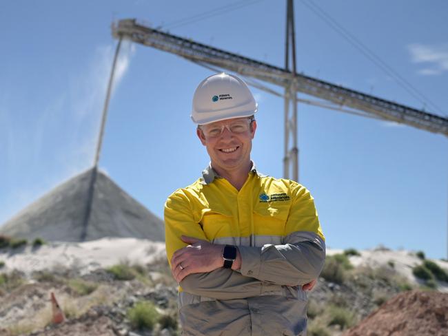 Dale Henderson, chief executive officer of Pilbara Minerals Ltd., at the company's Pilgangoora lithium project in Port Hedland, Western Australia, on Friday, July 29, 2022. The highest bid for material at an auction run by Australia's Pilbara Minerals dropped for the first time since the exchange was launched last year. Photographer: Carla Gottgens/Bloomberg