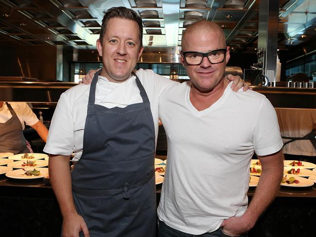 Ashley Palmer-Watts and Heston Blumenfeld. Picture: Julie Kiriacoudis