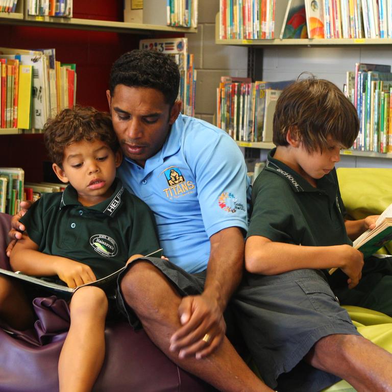 Preston Campbell with Jake and Jayden.