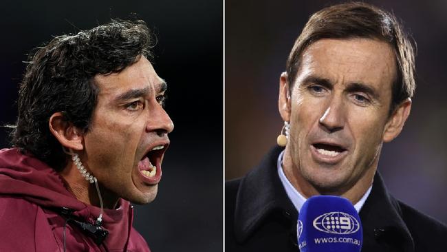 It’s time for NSW Blues attacking coach Andrew Johns to choose between commentating for Channel 9 or sitting in the coach’s box.