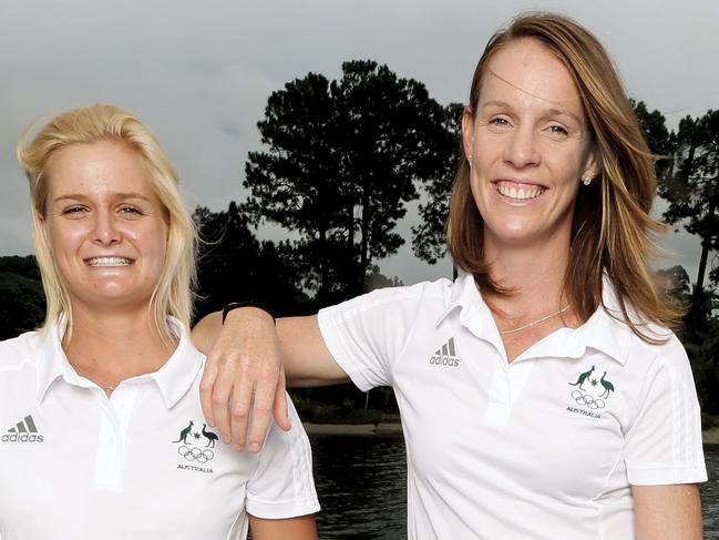 ****CHECK WITH BRIS SPORT DESK BEFORE RUNNING****Australia has announced it's Olympic kayak team for Rio. Alyssa Bull and Alyce Burnett are off to Brazil. Pic by Luke Marsden.