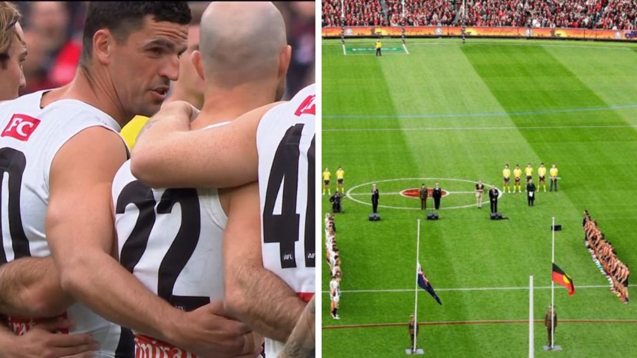 ‘F***ing s*** myself’: Pies great caught in R-rated Anzac moment
