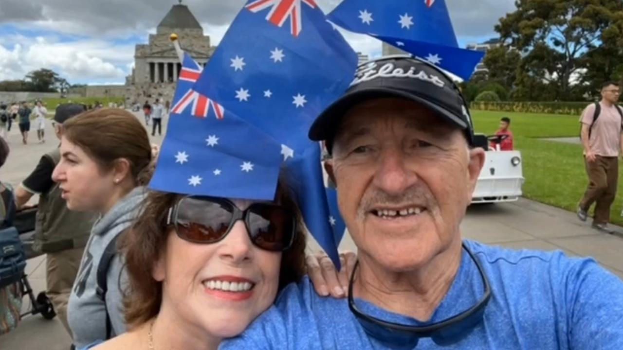 The couple claim they were warned by police about their flags. Picture: Supplied