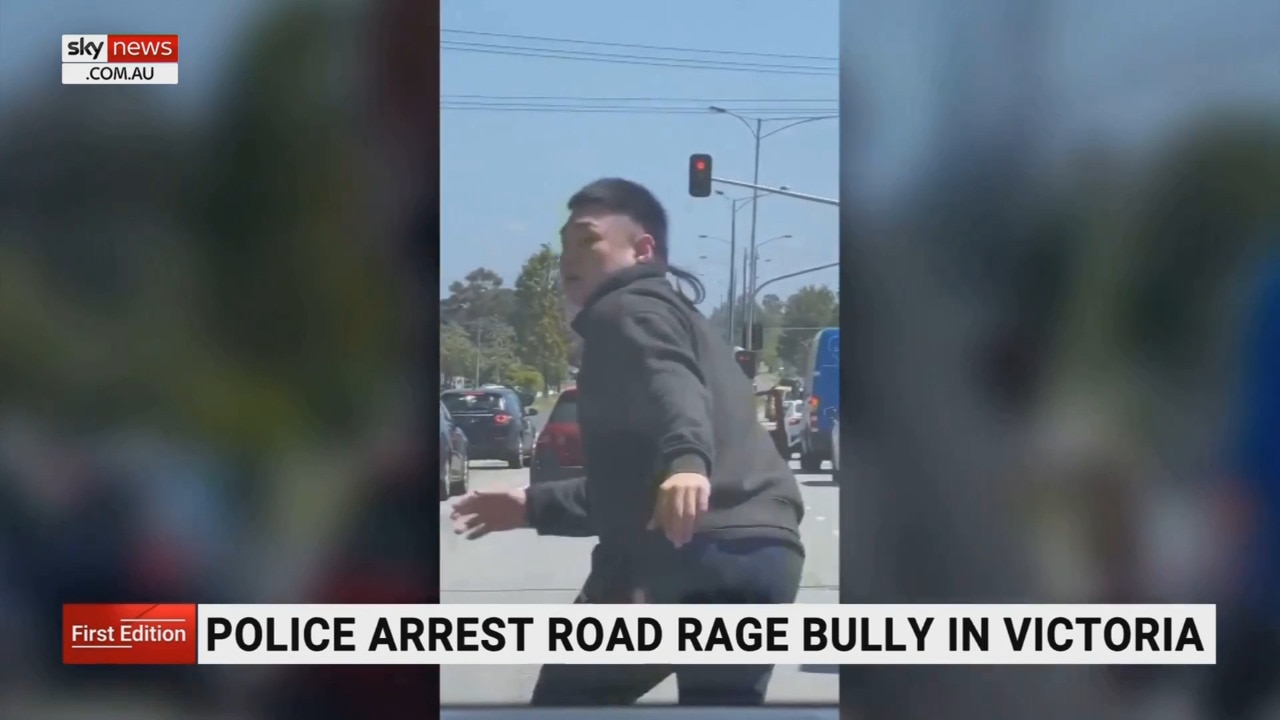 Road rage bully chased down by police
