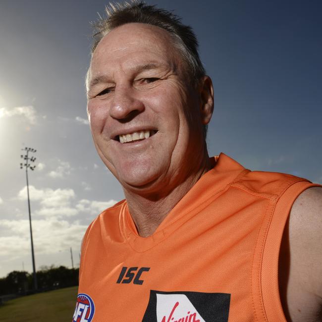 Southern Mallee Giants inaugural coach and former Essendon player Geoff Burdett.