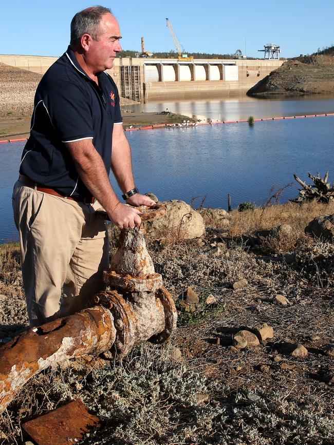 Lake Keepit had water levels under one per cent during the worst of the drought. Picture: Peter Lorimer.