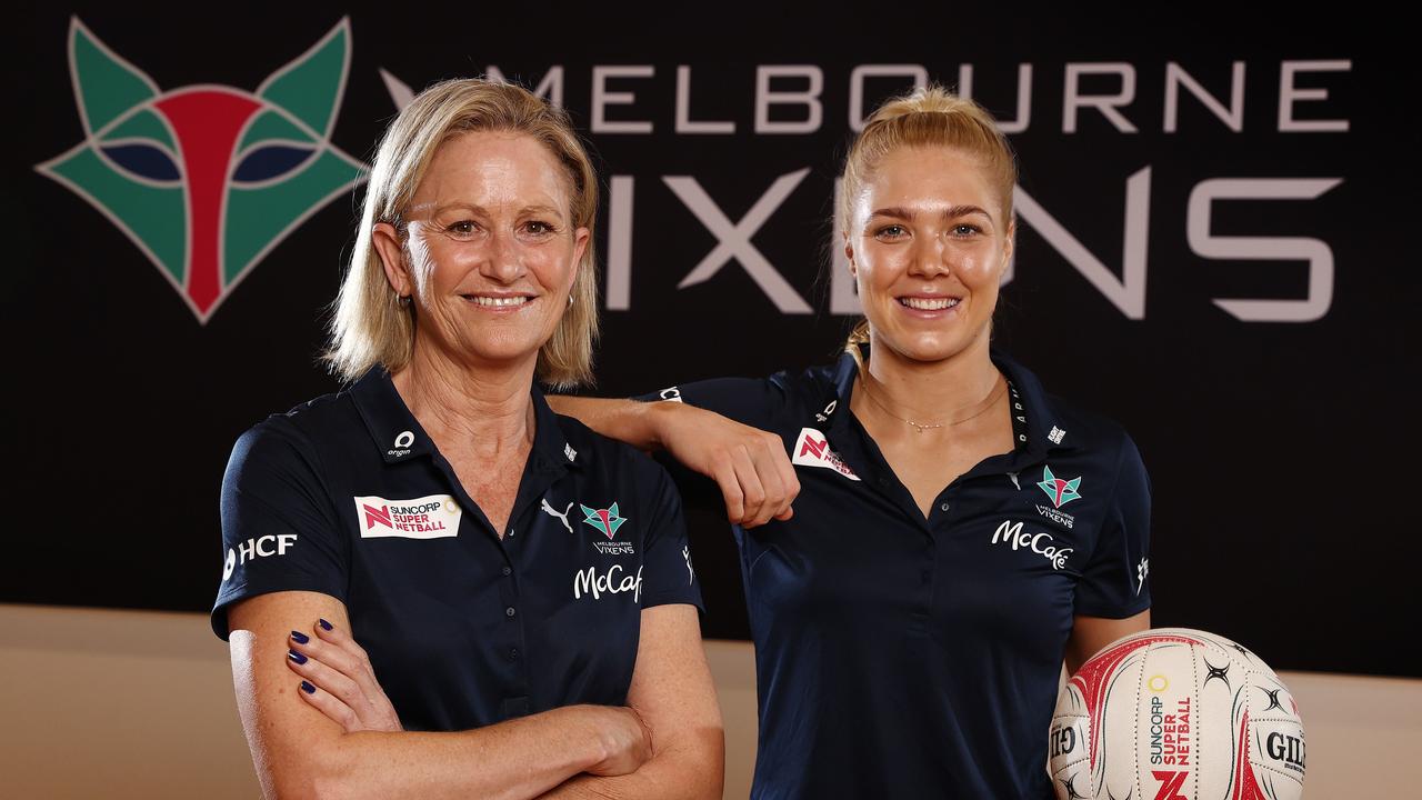 Captain Kate Moloney has played all her career under coach Simone McKinnis at the Vixens . Photo by Michael Klein