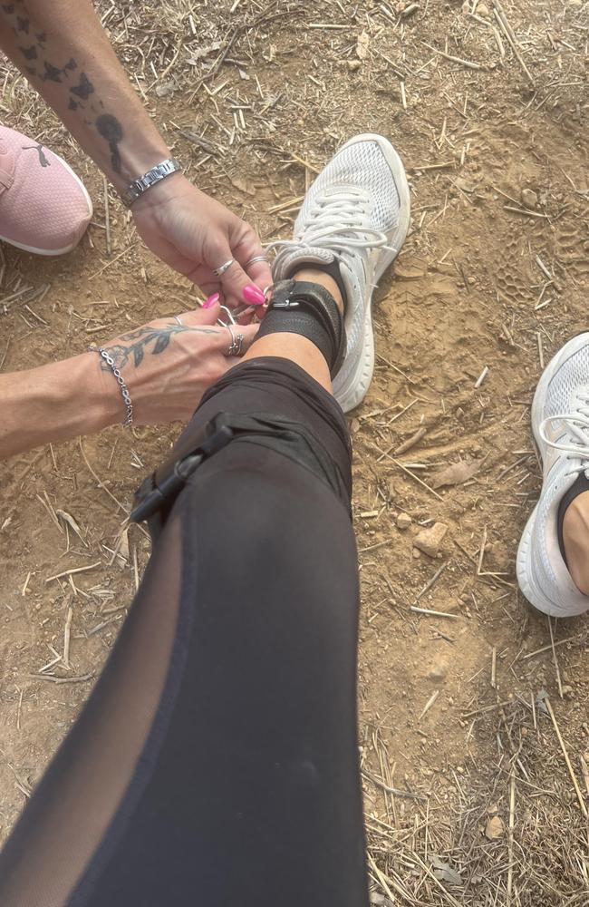 Lisa Bathe was bitten by a snake on the Mount Louisa Bush Walking Track. Pictures: Supplied