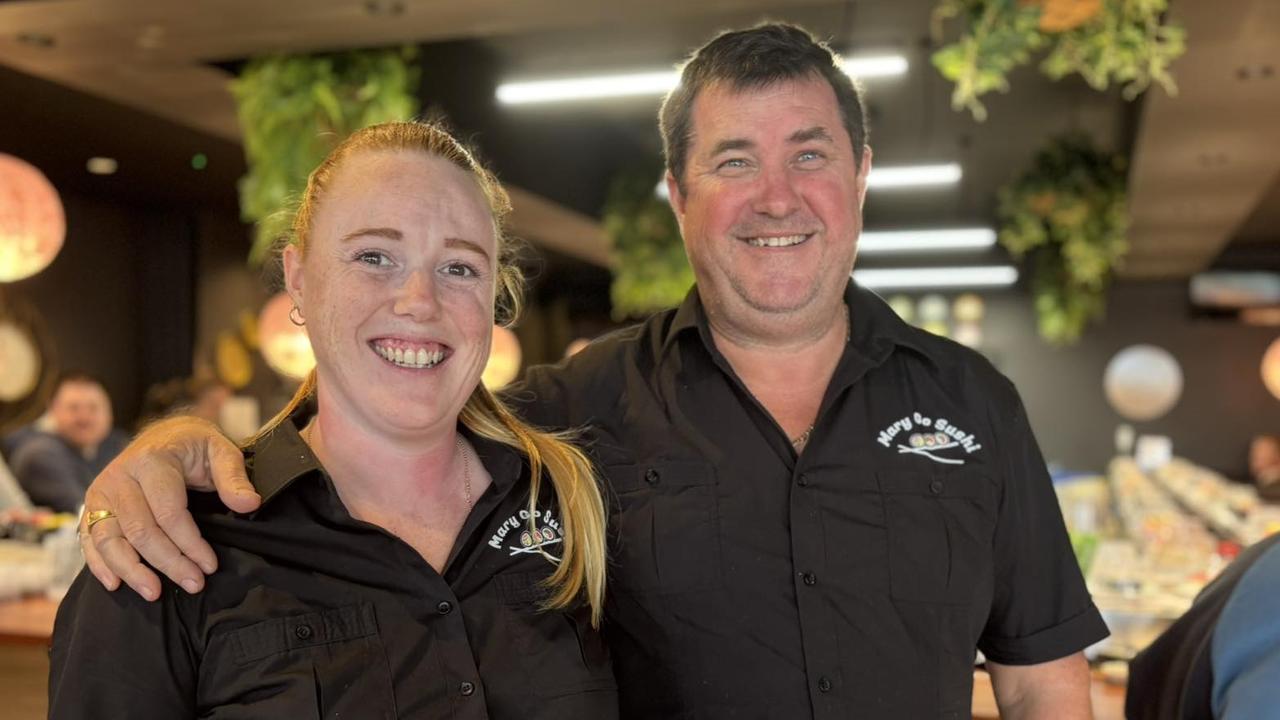 Kristy and Robert Lesslie, owners of Mary Go Sushi. Photo: Daniel Sanderson