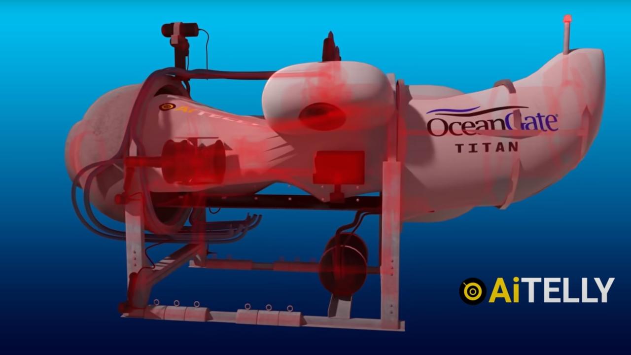 Animacje przedstawiające upadek Tytana stały się wirusowe po katastrofie OceanGate Titanic