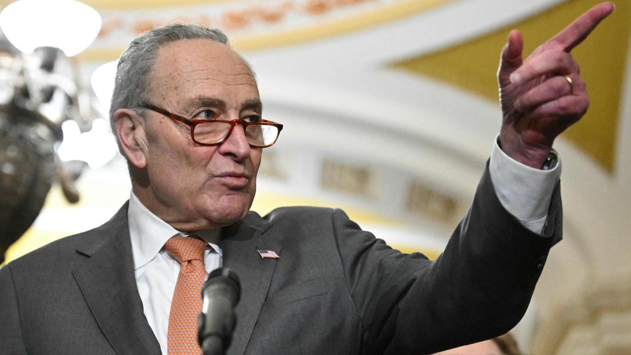 US Senate Majority Leader Chuck Schumer, America’s highest-ranking Jewish official, , addressed the Senate over Benjamin Netanyahu’s leadership. Picture: Mandel Ngan / AFP