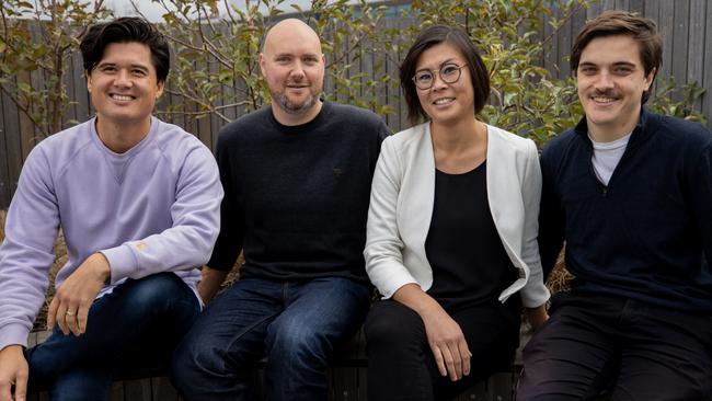 The Giant Leap team from left: Will Richardson, Adam Milgrom, Rachel Yang and Charlie Macdonald.