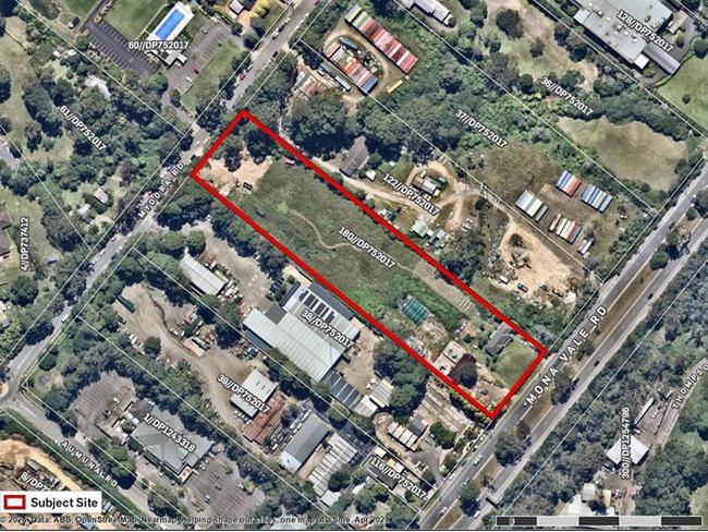 The location of the proposed $33 million "The Farmhouse" three-restaurant complex at Terrey Hills. Picture: Supplied