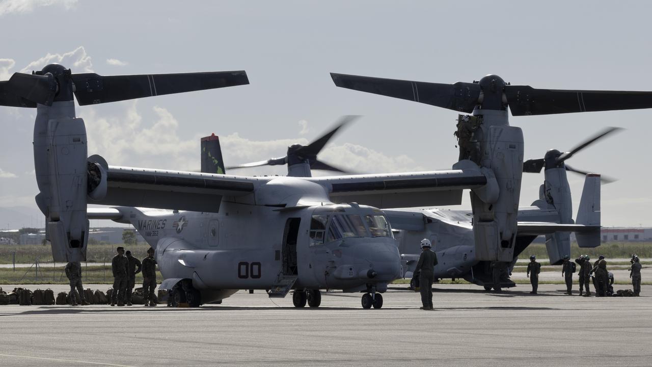 Convoy of U.S. aircraft touch down in NQ