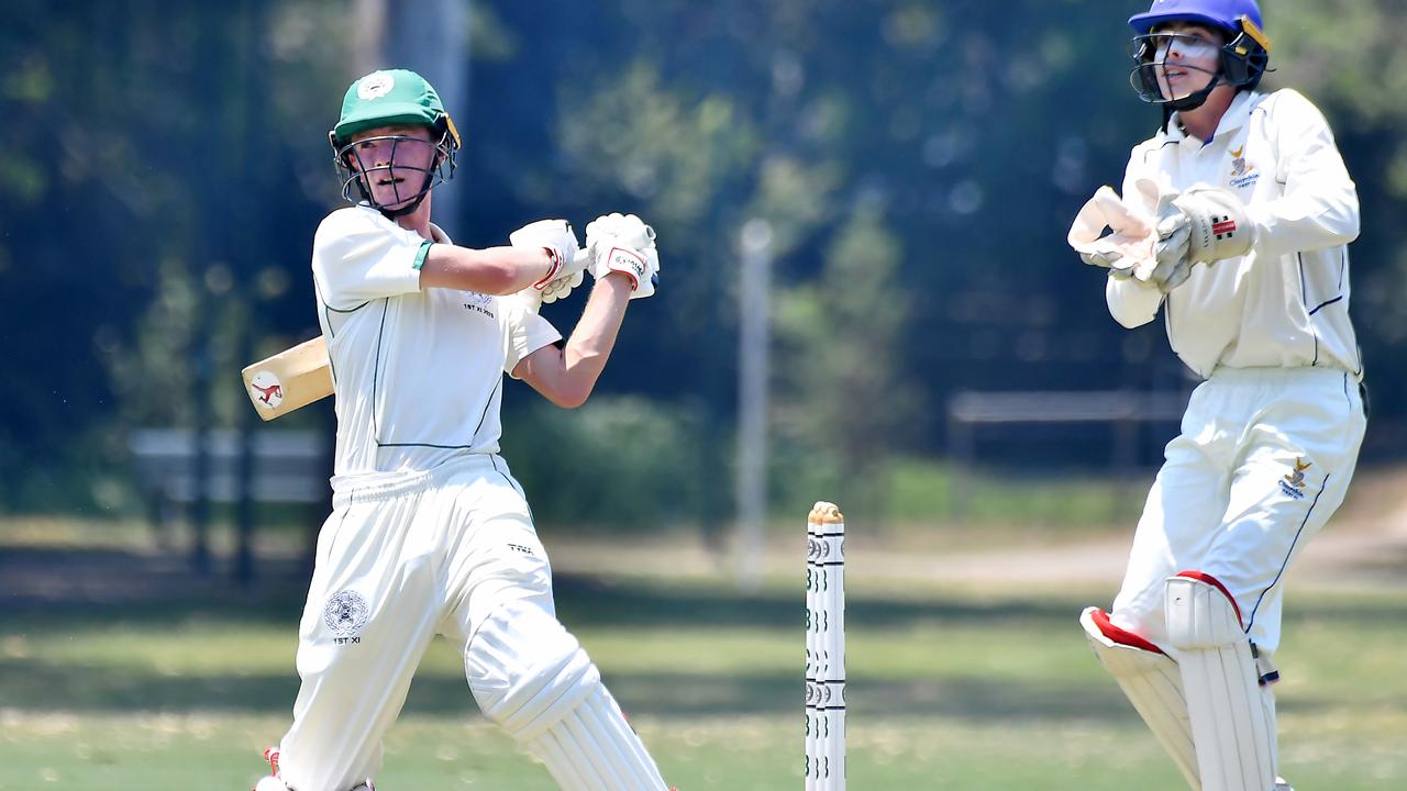 Brisbane Boys College batsman Ryan Atley. Picture, John Gass