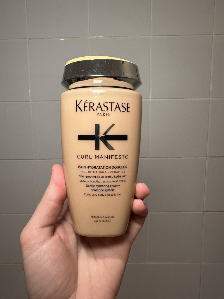 Kérastase Curl Manifesto Hydrating Douceur Shampoo 250ml. Picture: news.com.au/Philippa Tonkin.