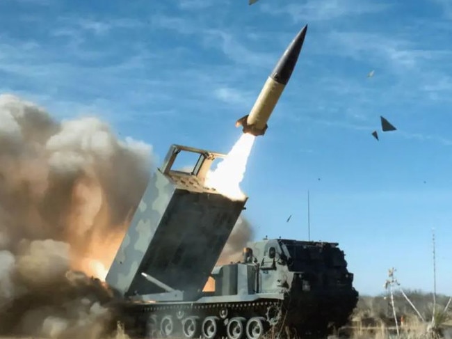 An Army Tactical Missile being fired from an M270 Multiple Launch Rocket System. Credit: Alamy