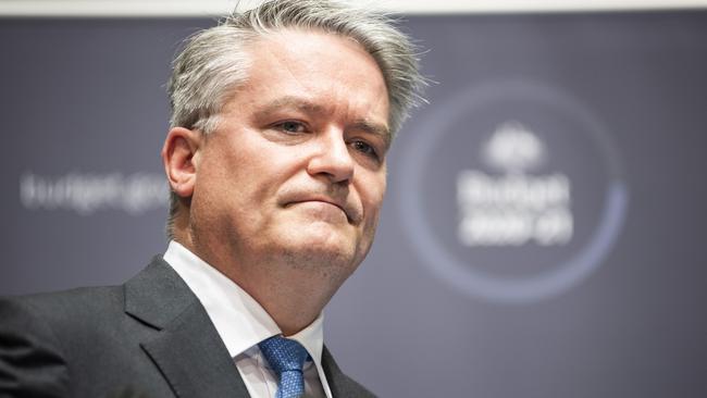 Outgoing Finance Minister Mathias Cormann. Picture: NCA NewsWire / Martin Ollman