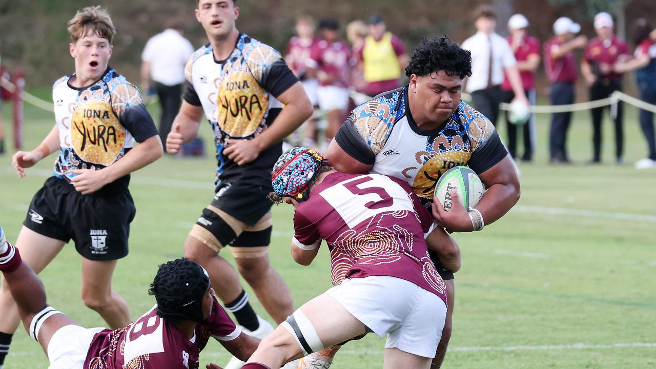 AIC First XV rugby Iona College vs. St Peters, Indooroopilly. Picture: Liam Kidston