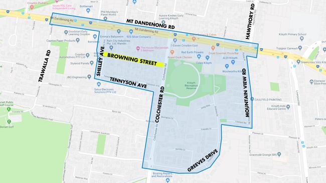 Area of interest after Tony Salaris’ killing.