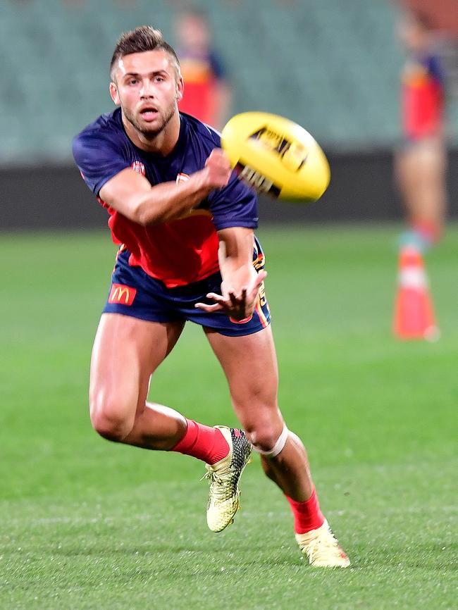 North’s Robbie Young at SANFL state team training at Adelaide Oval. Picture: Bianca De Marchi