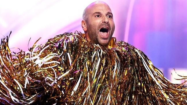 George Calombaris as The Duster on The Masked Singer. Picture: Ten/ Instagram