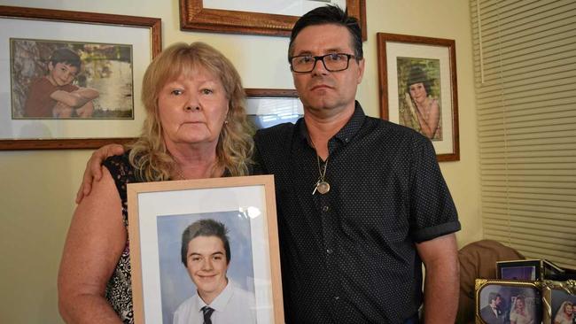 PLANT AWARENESS: Tricia and Tasos Barounis, parents of Maryborough teen Yanni Barounis, encourage everyone to join them in planting a tree in support of mental health after their son took his life. Picture: Blake Antrobus