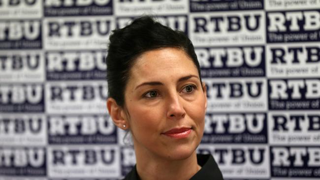 Victorian Branch Secretary of the RTBU, Luba Grigorovitch. Picture: AAP.