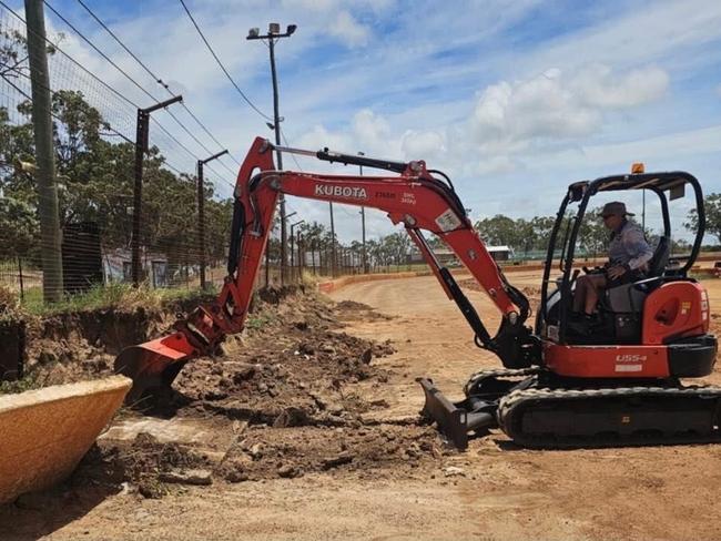 Part of Carina International Speedway's concrete safety wall has collapsed, forcing promoters to cancel two events in February.