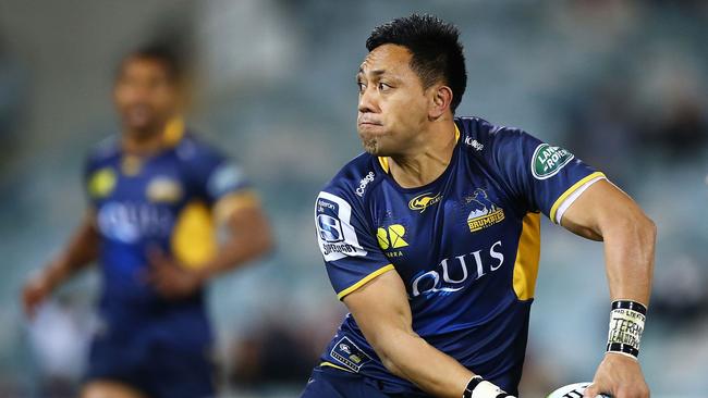 CANBERRA, AUSTRALIA - JULY 16: Christian Lealiifano of the Brumbies in action during the round 17 Super Rugby match between the Brumbies and the Force at GIO Stadium on July 16, 2016 in Canberra, Australia.  (Photo by Mark Nolan/Getty Images)